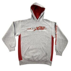Mercury Boating ProXS OptiMax Hoodie Mens Large Gray Pullover Fleece Sweatshirt